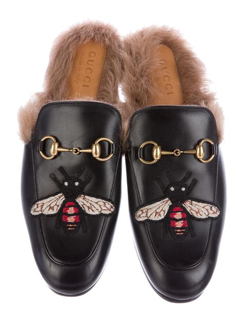 gucci princetown slipper fur run small